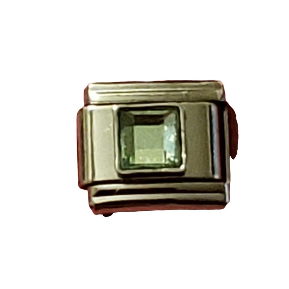August Square 9mm charm for Italian Charm Bracelet, Unisex